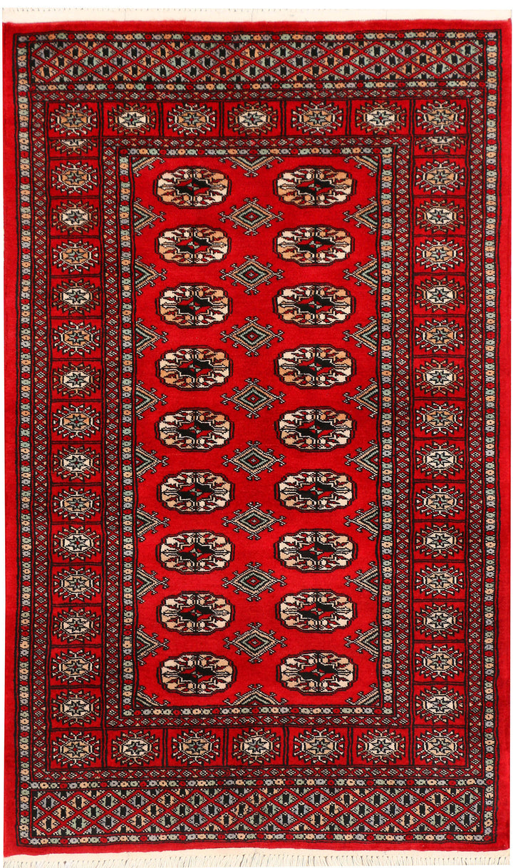 Dark Red Bokhara 3' 1 x 5' - No. 44007 - ALRUG Rug Store