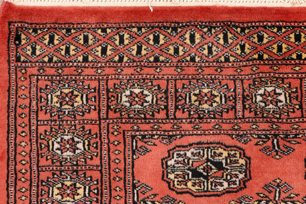 Indian Red Bokhara 2' 11 x 4' 7 - No. 44010 - ALRUG Rug Store