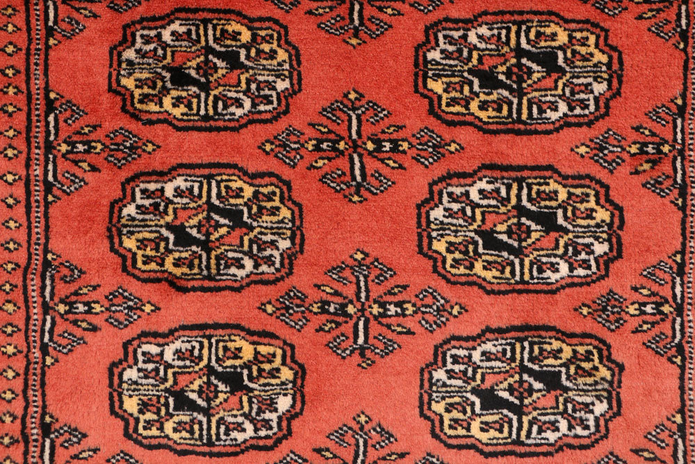 Indian Red Bokhara 2' 11 x 4' 7 - No. 44010 - ALRUG Rug Store