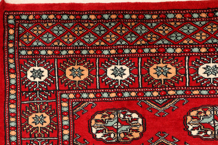 Dark Red Bokhara 3' x 5' 5 - No. 44013 - ALRUG Rug Store
