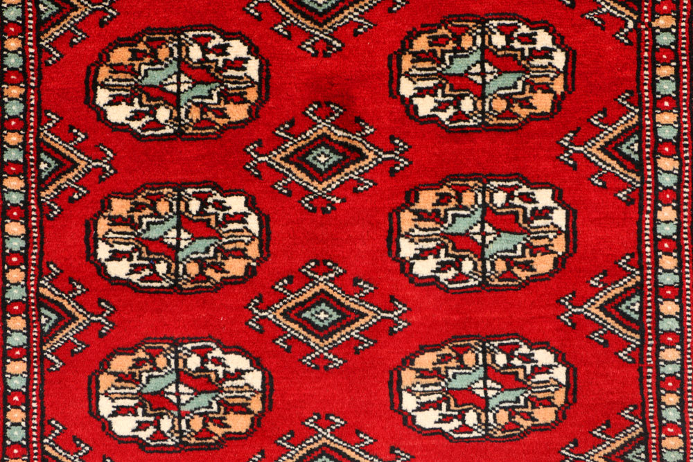 Dark Red Bokhara 3' x 5' 5 - No. 44013 - ALRUG Rug Store