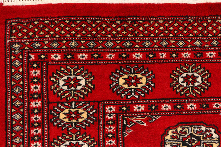 Red Bokhara 3' 1 x 4' 11 - No. 44020 - ALRUG Rug Store