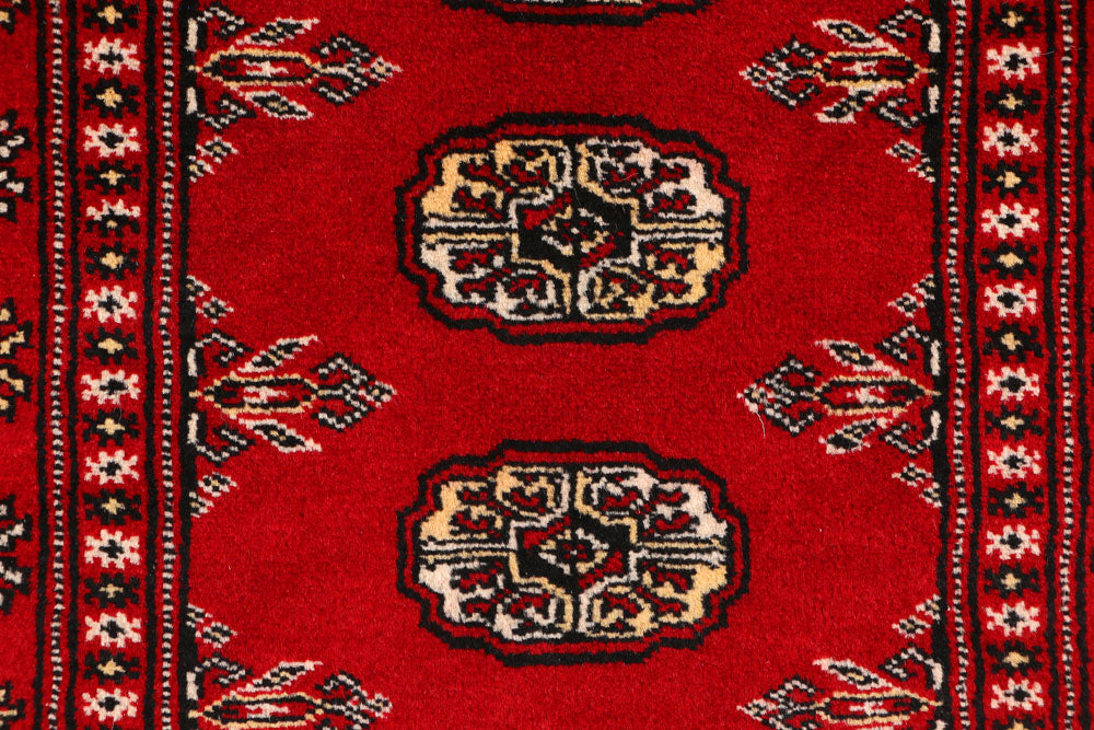 Red Bokhara 3' 1 x 4' 11 - No. 44020 - ALRUG Rug Store