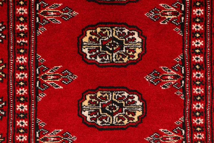 Red Bokhara 3' 1 x 4' 11 - No. 44020 - ALRUG Rug Store