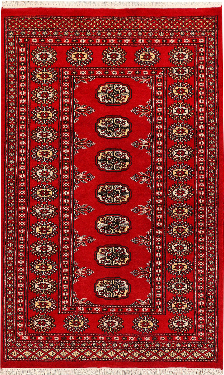 Red Bokhara 3' 1 x 4' 11 - No. 44020 - ALRUG Rug Store