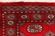 Dark Red Bokhara 3'  1" x 4'  9" - No. QA77738