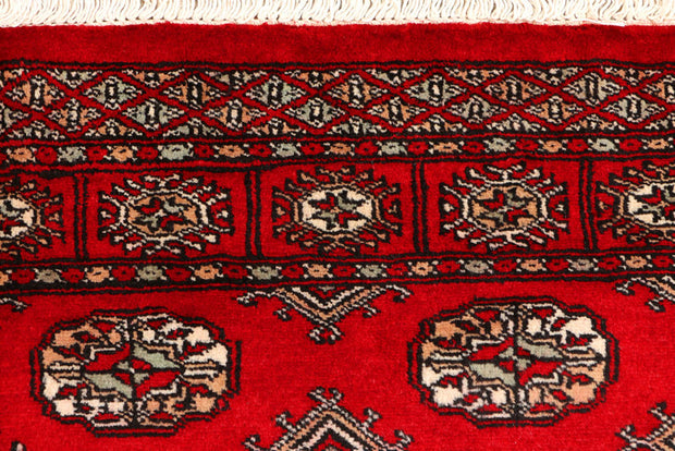 Dark Red Bokhara 3'  1" x 4'  9" - No. QA77738