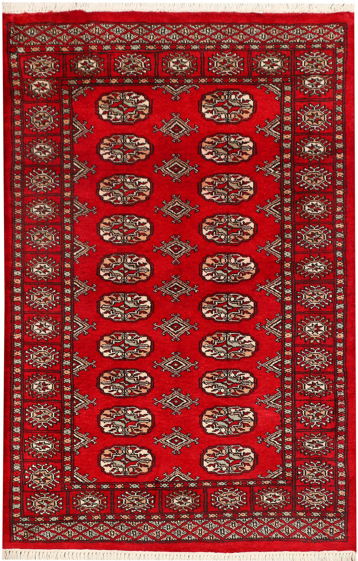 Dark Red Bokhara 3' 1 x 4' 9 - No. 44022