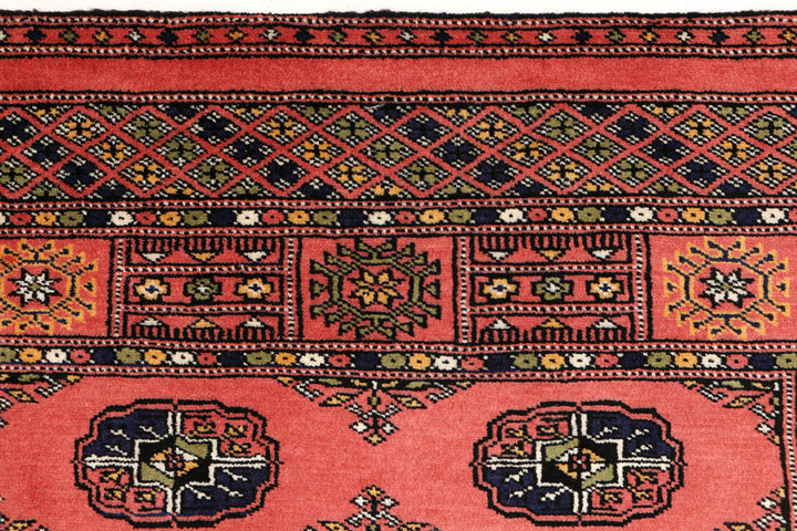 Indian Red Bokhara 3' 1 x 5' 1 - No. 44023 - ALRUG Rug Store