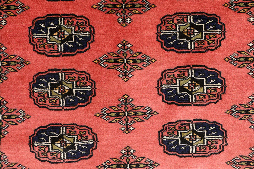 Indian Red Bokhara 3' 1 x 5' 1 - No. 44023 - ALRUG Rug Store