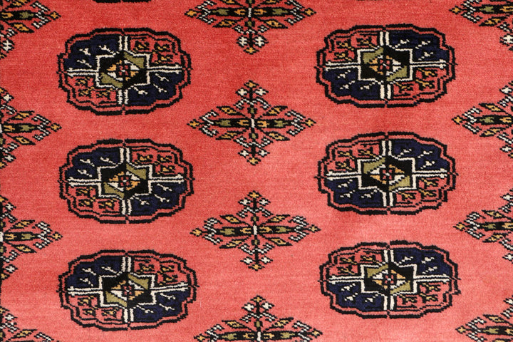 Indian Red Bokhara 3' 1 x 5' 1 - No. 44023 - ALRUG Rug Store
