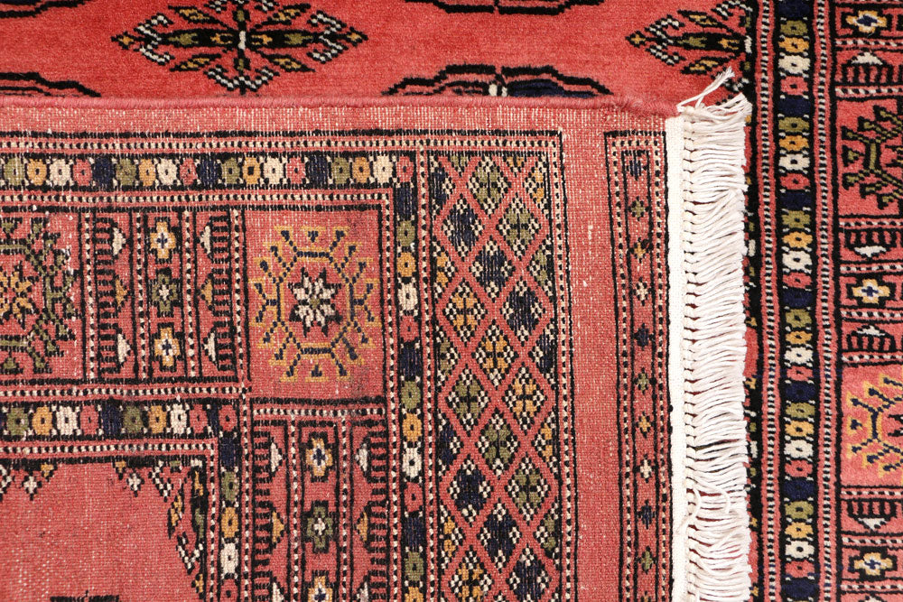 Indian Red Bokhara 3' 1 x 5' 1 - No. 44023 - ALRUG Rug Store