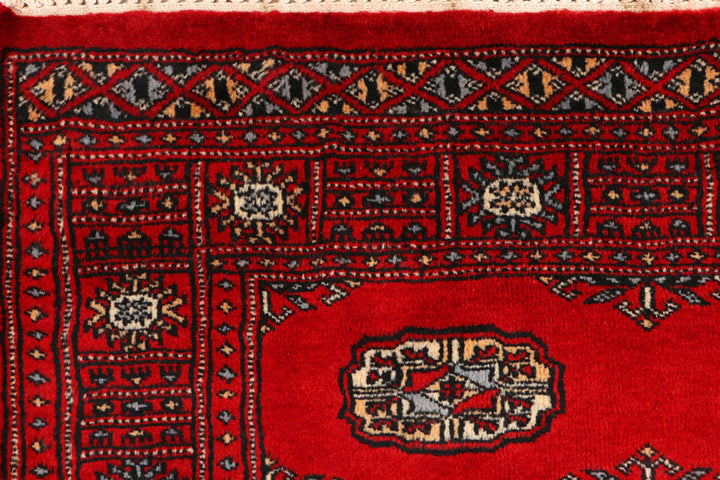 Red Bokhara 3'  1" x 4'  11" - No. QA79716