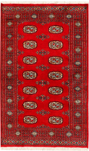 Red Bokhara 3'  1" x 4'  11" - No. QA79716