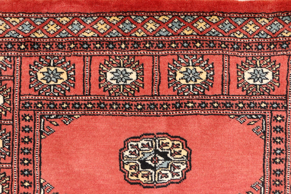 Indian Red Bokhara 3' 1 x 5' 3 - No. 44031 - ALRUG Rug Store