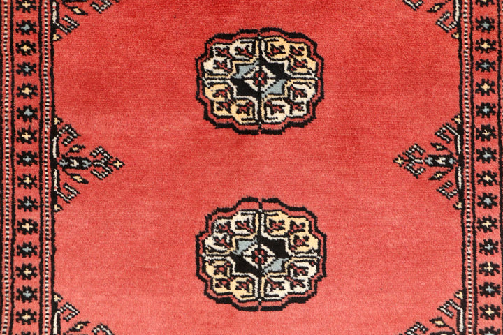 Indian Red Bokhara 3' 1 x 5' 3 - No. 44031 - ALRUG Rug Store