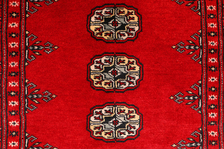 Red Bokhara 3' 1 x 5' 3 - No. 44032 - ALRUG Rug Store