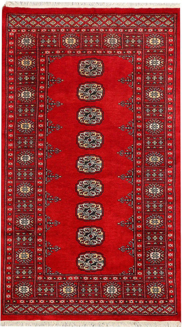 Red Bokhara 3' 1 x 5' 3 - No. 44032 - ALRUG Rug Store