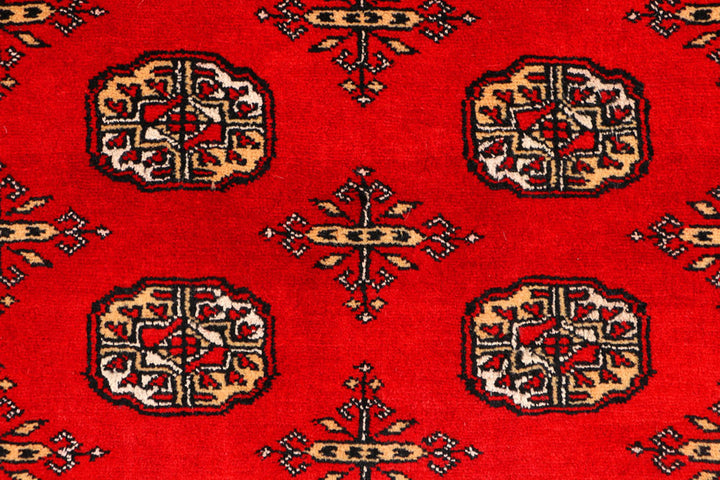 Red Bokhara 3'  1" x 5'  3" - No. QA71606