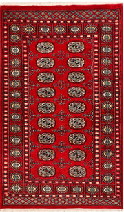Red Bokhara 3'  x" 4'  11" - No. QA14019