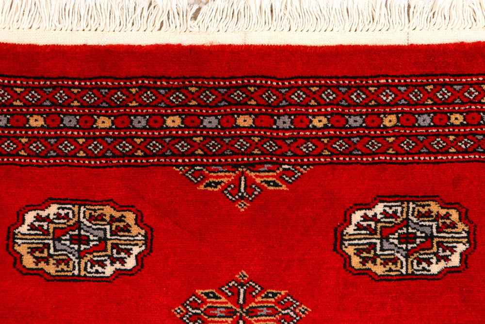 Red Bokhara 3' 2 x 4' 9 - No. 44037 - ALRUG Rug Store
