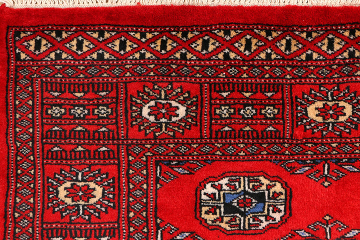 Red Bokhara 3' 1 x 5' 2 - No. 44039 - ALRUG Rug Store