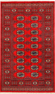 Red Bokhara 3' 1 x 5' 2 - No. 44039 - ALRUG Rug Store
