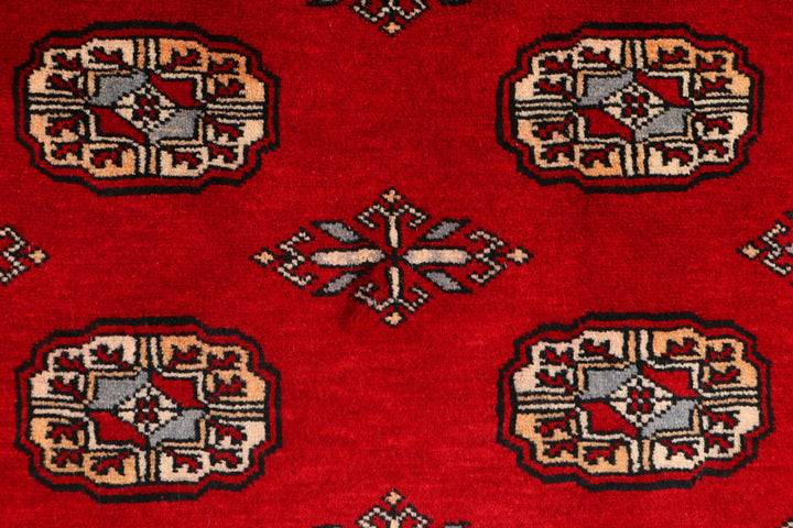 Red Bokhara 3' 1 x 5' 5 - No. 44042 - ALRUG Rug Store