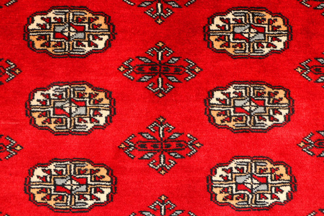 Red Bokhara 3'  1" x 5'  1" - No. QA31606