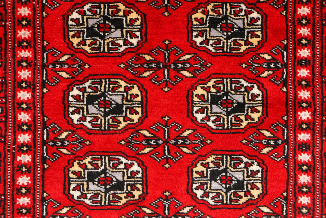 Red Bokhara 3'  1" x 5'  4" - No. QA82627