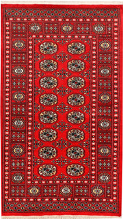 Red Bokhara 3'  1" x 5'  4" - No. QA82627