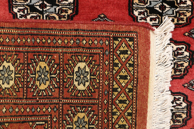 Indian Red Bokhara 3' 1 x 4' 11 - No. 44051 - ALRUG Rug Store