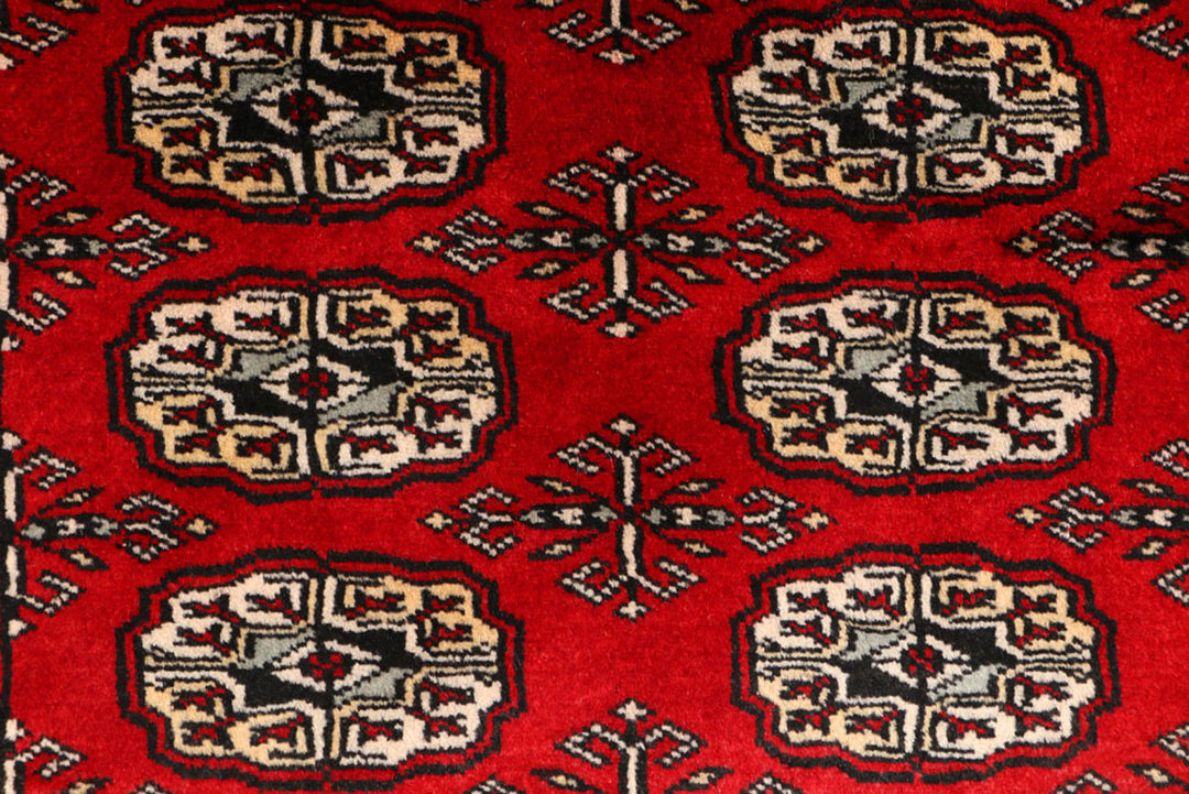 Dark Red Bokhara 3'  x" 4'  8" - No. QA13638