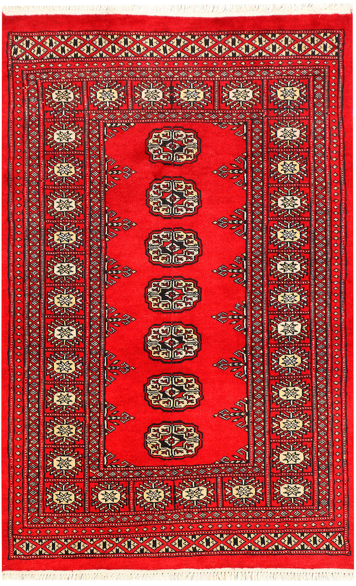 Red Bokhara 3'  x" 4'  8" - No. QA57107