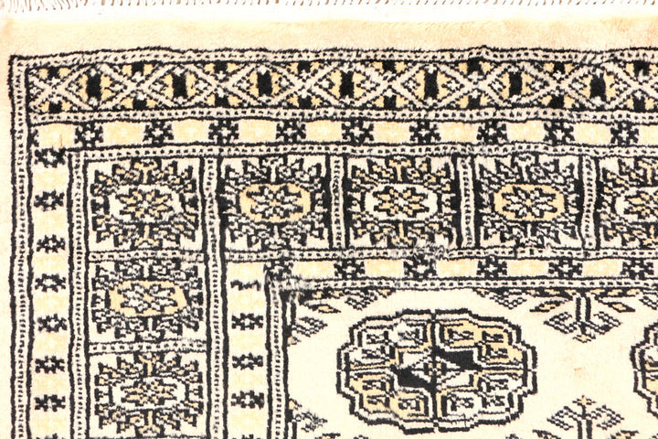 Ivory Bokhara 3' x 5' 2 - No. 44071 - ALRUG Rug Store