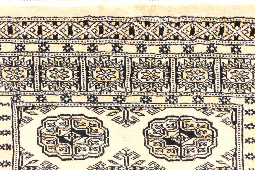 Ivory Bokhara 3' x 5' 2 - No. 44071 - ALRUG Rug Store
