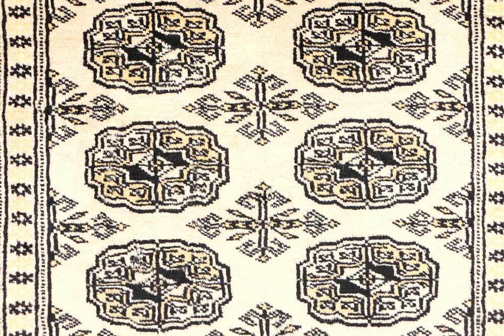 Ivory Bokhara 3' x 5' 2 - No. 44071 - ALRUG Rug Store