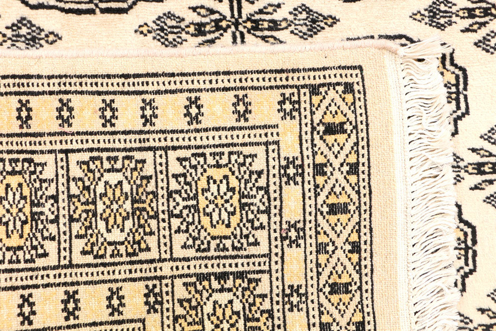 Ivory Bokhara 3' x 5' 2 - No. 44071 - ALRUG Rug Store