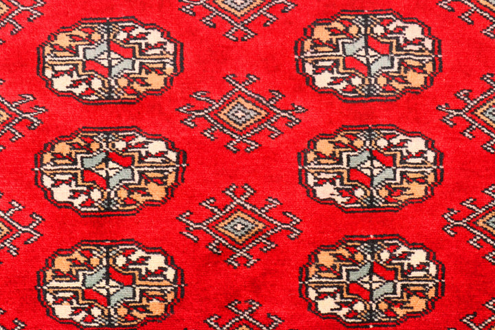 Red Bokhara 3' x 5' - No. 44075 - ALRUG Rug Store