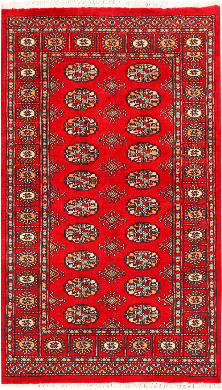 Red Bokhara 3' x 5' - No. 44075 - ALRUG Rug Store