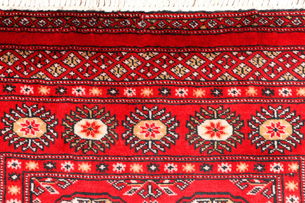 Red Bokhara 3' 1 x 5' 5 - No. 44083 - ALRUG Rug Store