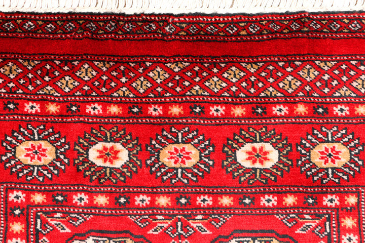 Red Bokhara 3' 1 x 5' 5 - No. 44083 - ALRUG Rug Store
