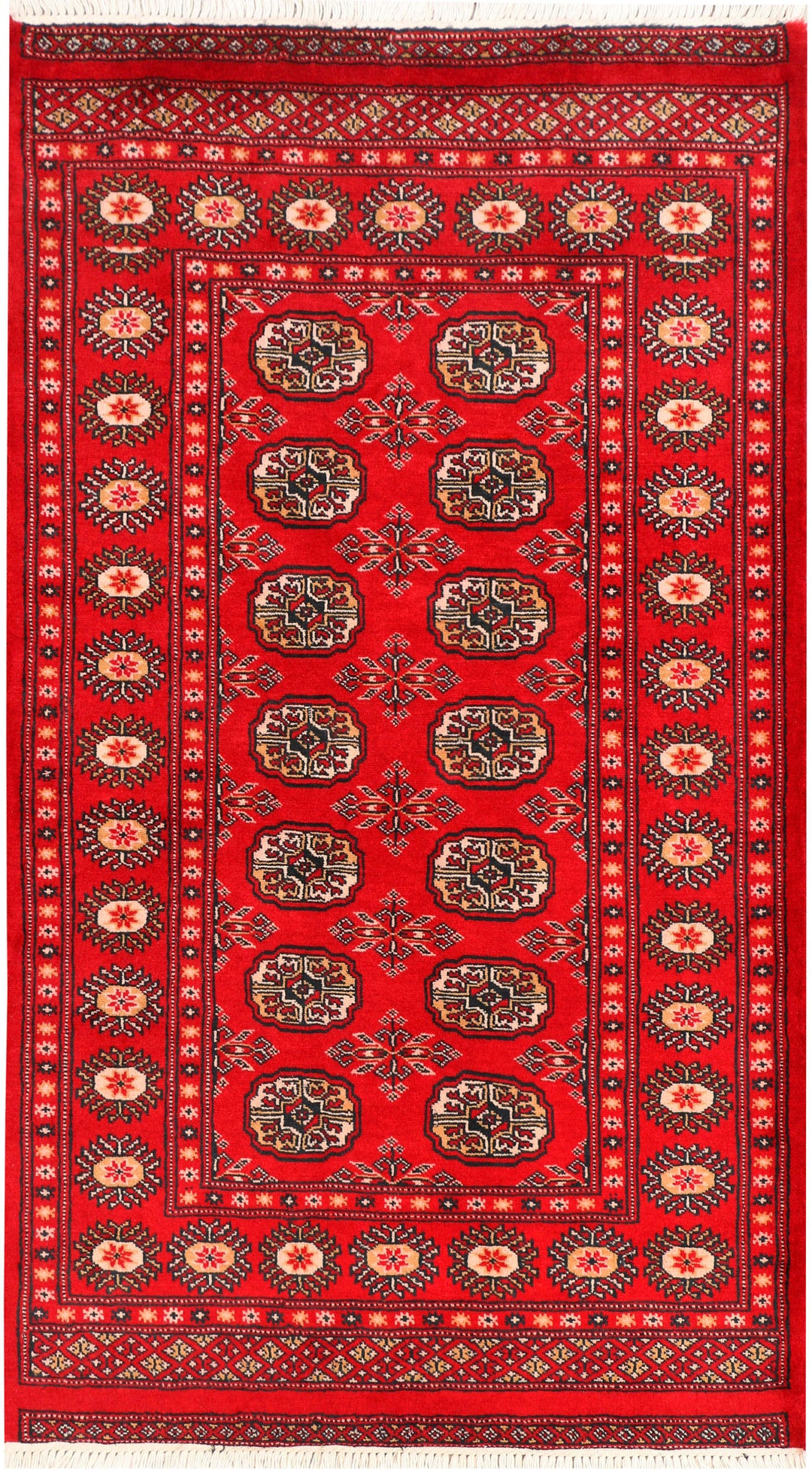 Red Bokhara 3' 1 x 5' 5 - No. 44083 - ALRUG Rug Store