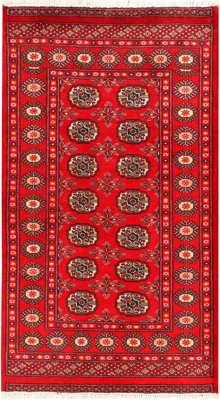 Red Bokhara 3' 1 x 5' 5 - No. 44083 - ALRUG Rug Store