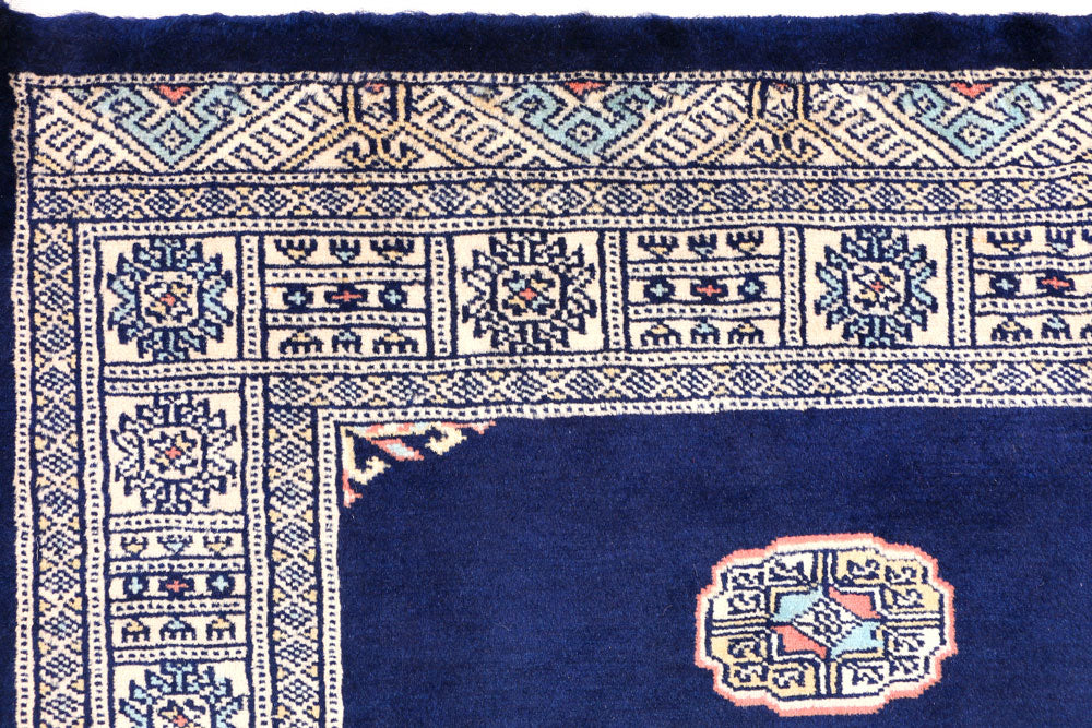 Midnight Blue Bokhara 3' 1 x 5' 3 - No. 44093 - ALRUG Rug Store