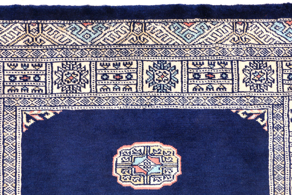 Midnight Blue Bokhara 3' 1 x 5' 3 - No. 44093 - ALRUG Rug Store