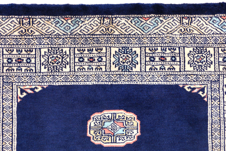 Midnight Blue Bokhara 3' 1 x 5' 3 - No. 44093 - ALRUG Rug Store