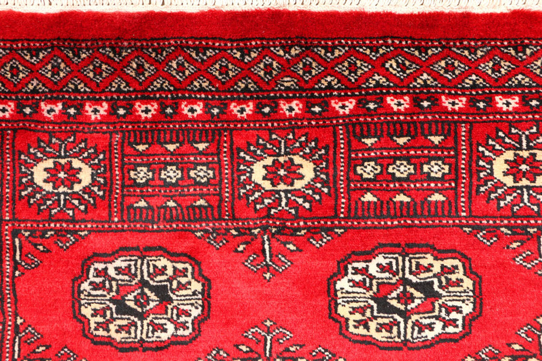 Red Bokhara 3'  1" x 5'  6" - No. QA20020