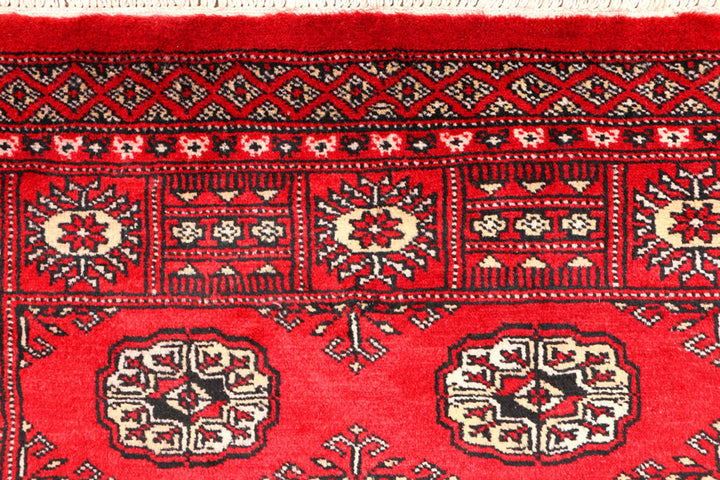 Red Bokhara 3'  1" x 5'  6" - No. QA20020