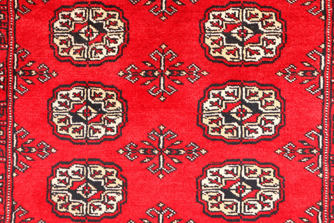 Red Bokhara 3'  1" x 5'  6" - No. QA20020